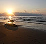 on-Sicily - A sunset seen from Balestrate's beach