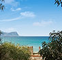 on-Sicily - The Golfo di Castellammare seen from the wood in Balestrate