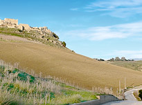 on-Sicily - cycling close to Castello Calatubo in Sicily