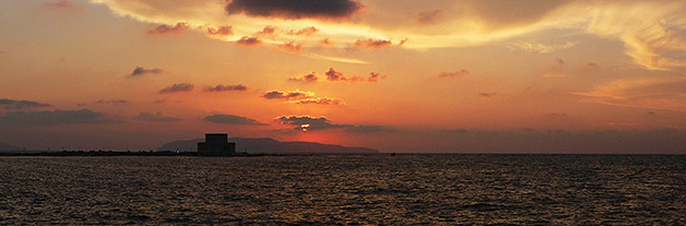 on-Sicily - a sunset at Trapani, Sicily