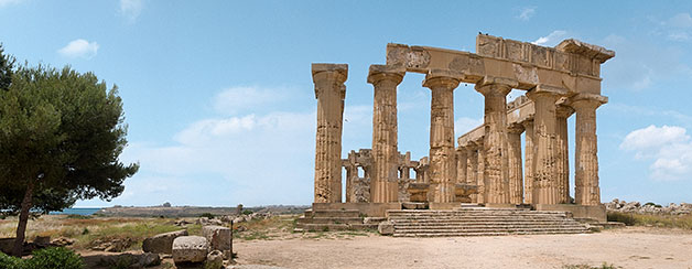 on-Sicily - a temple at selinunte, Sicily